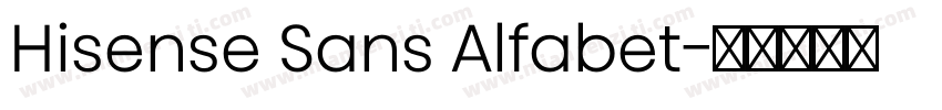 Hisense Sans Alfabet字体转换